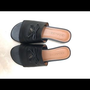 Coach Tassel Slide Sandal